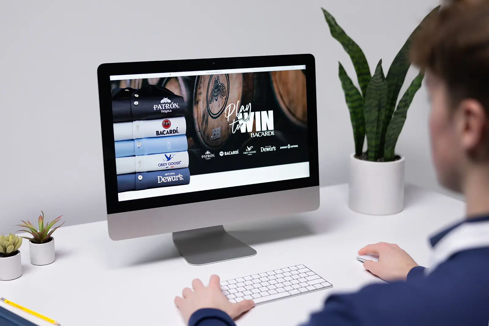 Custom websites built for clients like Bacardi, Patron, Grey Goose, and Dewar’s.